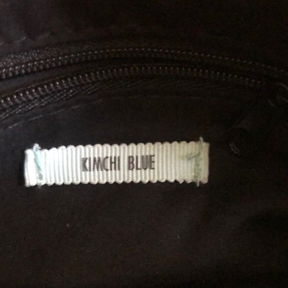 Black gold rose print purse clasp shoulder clutch - Picture 4 of 6